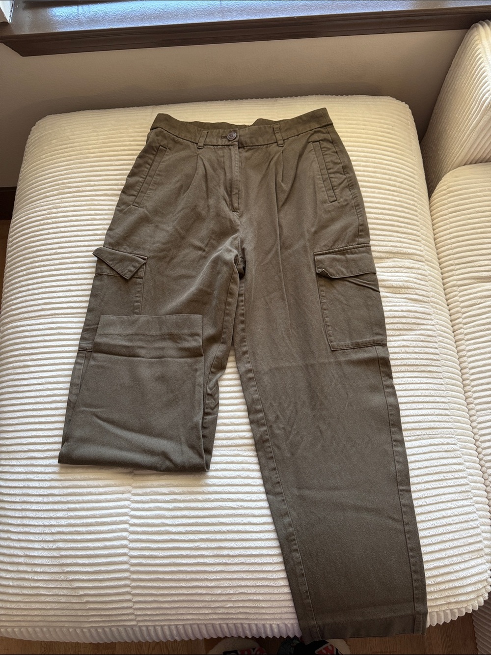 Old Navy Olive Taylor Straight Trousers